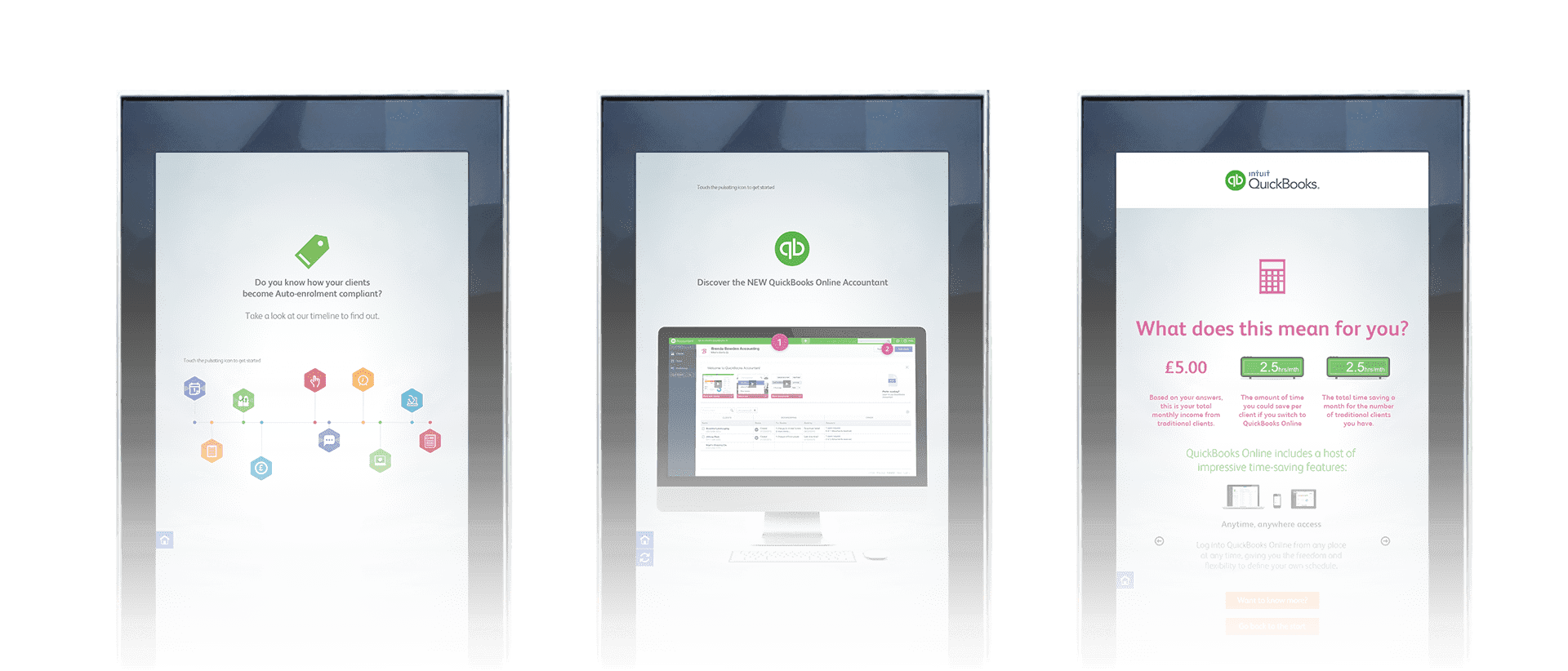 QuickBooks 4-in-1 Touchscreen at Accountex